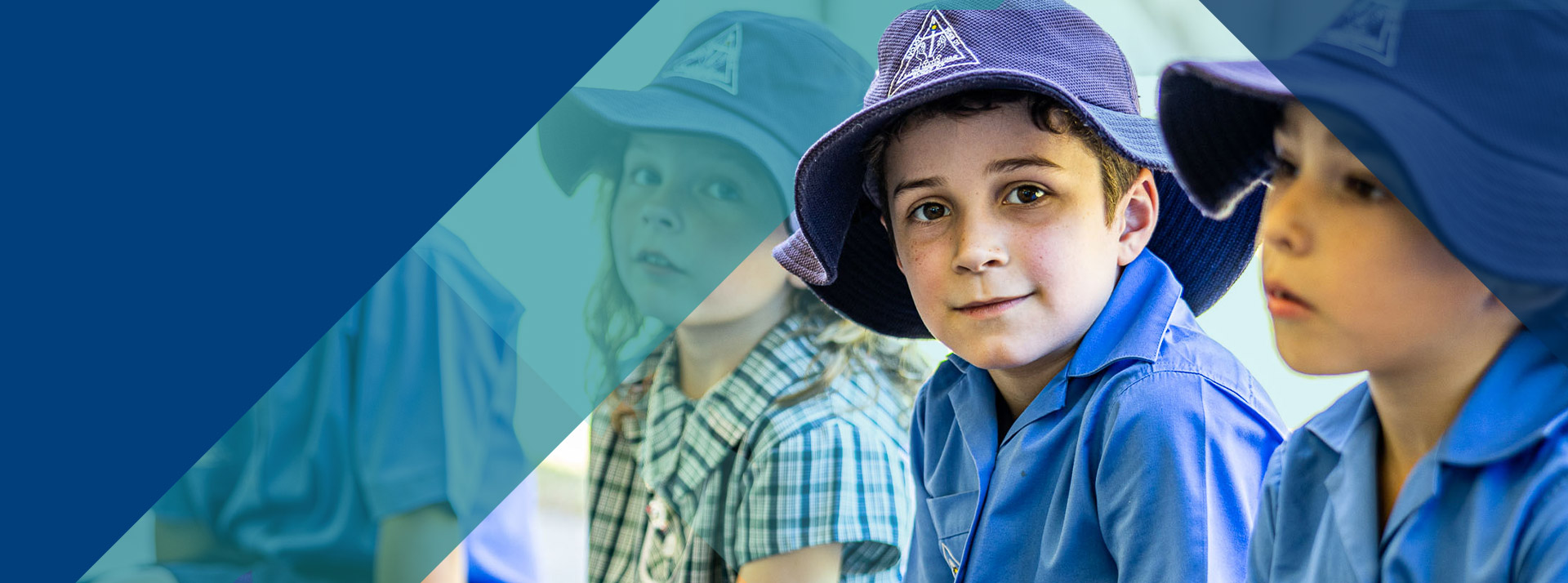 Students sitting outside at Our Lady of Lourdes Primary School Baulkham Hills South
