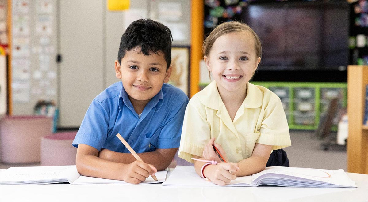 St Joseph's Kingswood Primary Kindergarten students in class